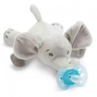 Philips Avent Philips Avent Snuggle Knuffelspeen Ultra Soft Olifant 0-6 Maanden