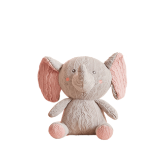 MERKLOOS Knuffel Olly Olifant 23 cm Gebreide Dieren