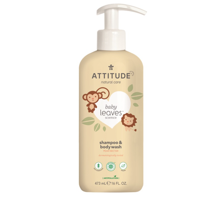 Attitude Attitude Baby Leaves 2-in-1 Hair and Body Wash Pear Nectar 473 ml