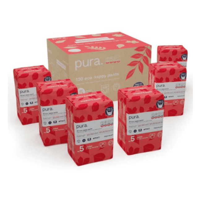 Pura Pura Nappy Pants Maat 5 - 120 Luierbroekjes Maandbox