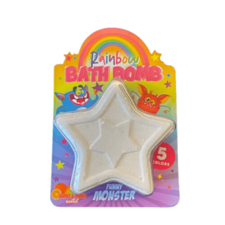 MERKLOOS Funny Monsters Bath Bomb Rainbow