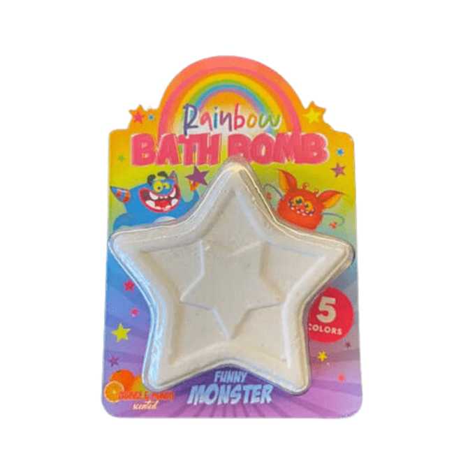 MERKLOOS Funny Monsters Bath Bomb Rainbow