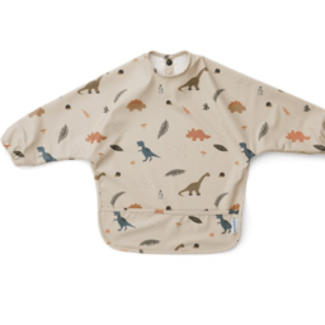 SFT Products Baby Slabbetje Met Lange Mouwen Dino Beige Large 3 t/m 4 Jaar