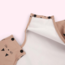 SFT Products Baby slab met lange mouwen - roze kat
