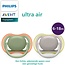 Philips Avent Philips Avent Fopspeen Ultra Air Grijs/Groen 6 Tot 18 Maanden 2 Stuks