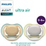 Philips Avent Philips Avent Fopspeen Ultra Air Grijs/Groen 0 Tot 6 Maanden 2 Stuks