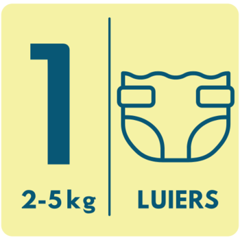  Maat 1 voor babys van 2-5 kilo