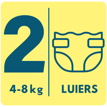 Maat 2 voor babys van 4-8 kilo