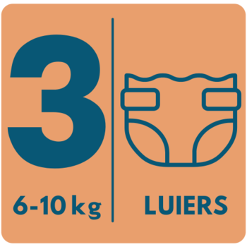 Maat 3 voor babys van 6-10 kilo