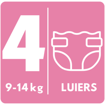 Maat 4 voor babys van 9-14 kilo