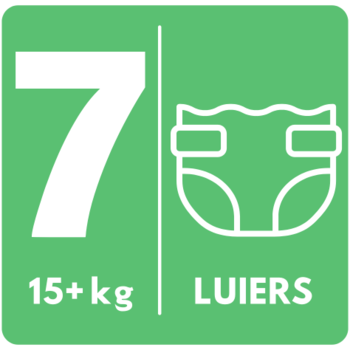 Maat 7 voor babys vanaf 15 kilo