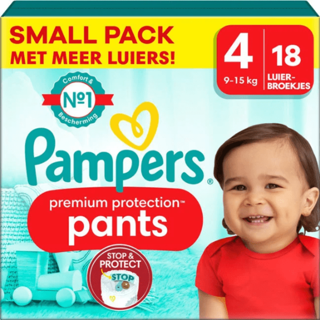 Pampers Premium Protection Pants Maat 4 - 18 Luierbroekjes