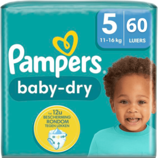 Pampers Baby Dry Maat 5 Luiers - 60 Luiers