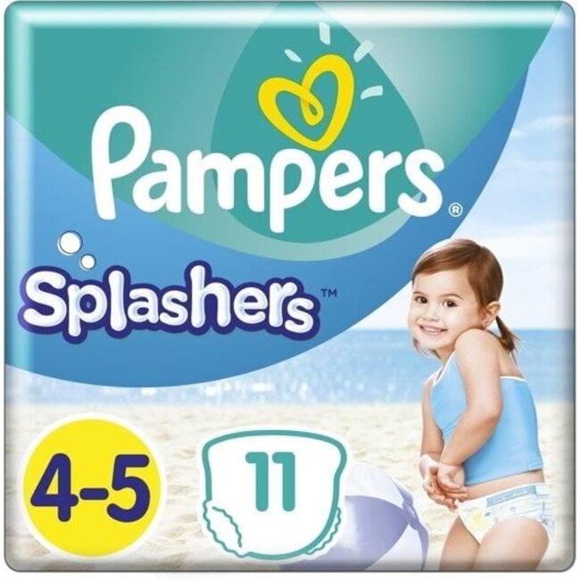 Pampers Splashers Zwemluiers Maat 4/5 - 11 Stuks