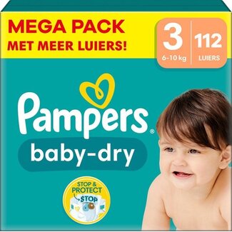 Pampers Pampers Baby Dry Maat 3 - 112 Luiers