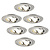 6x Lampy Wpuszczane w Sufit - Stal Nierdzewna - Tokio - ściemniane - 5W - 2700K - ø92mm