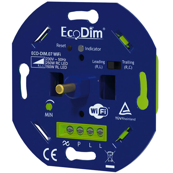 EcoDim Inteligentny ściemniacze LED do wbudowania 0-250 W - włączanie i wyłączanie fazowe