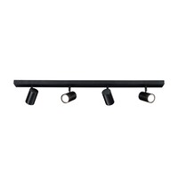 Ledvion Reflektory sufitowe LED - Czarna - 3W - 4000K - ściemniany - Kwadrat - Uchylna