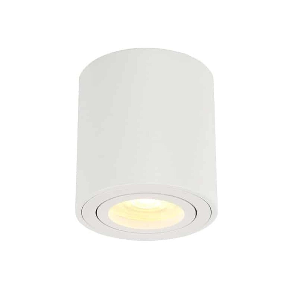 Lampyshop Oprawa Sufitowa Natynkowa LED - Okrągły - Biały - 5W - 2700K - Odchylany