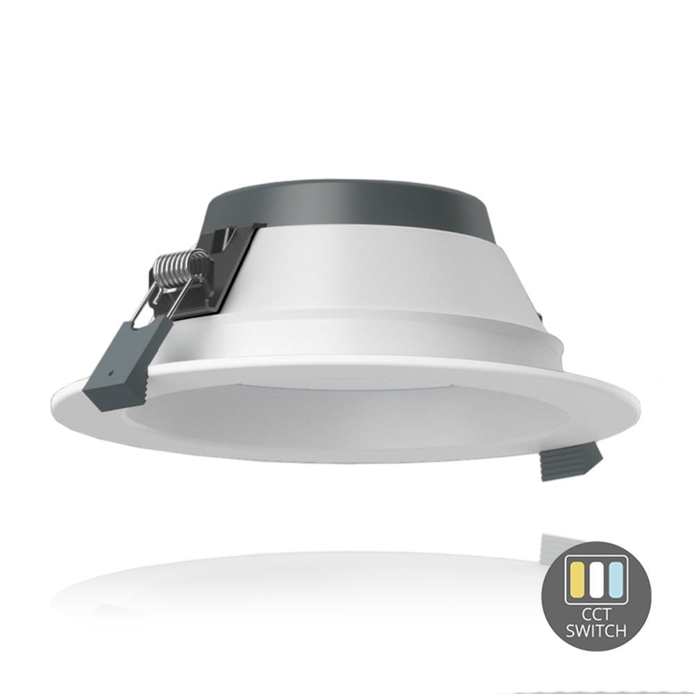 Lampyshop Downlight LED - 18W - Ø135 mm - CCT-Switch - Biały - 5 lat Gwarancji