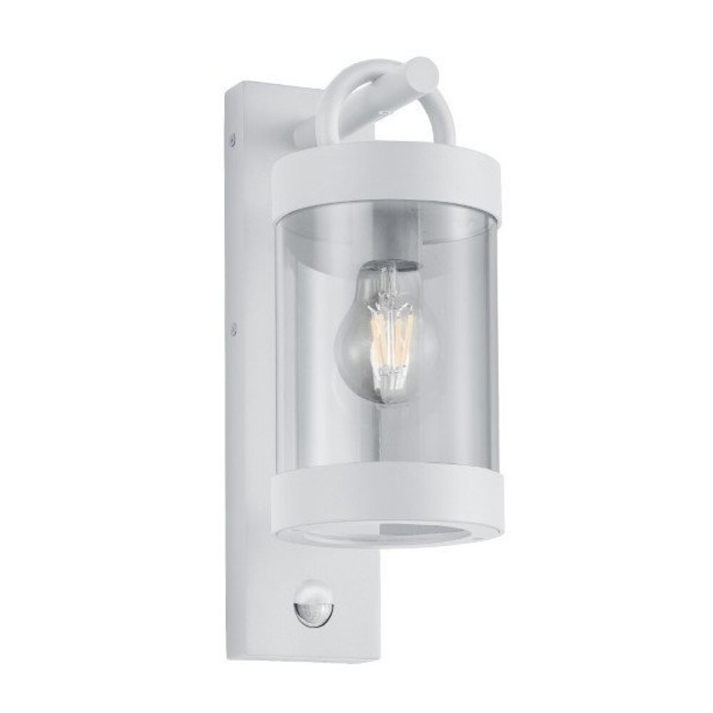 Trio Lighting Kinkiet Zewnętrzny LED z Czujnikiem Ruchu - Gniazdo E27 - IP44 - Sambesi - Matowa biel