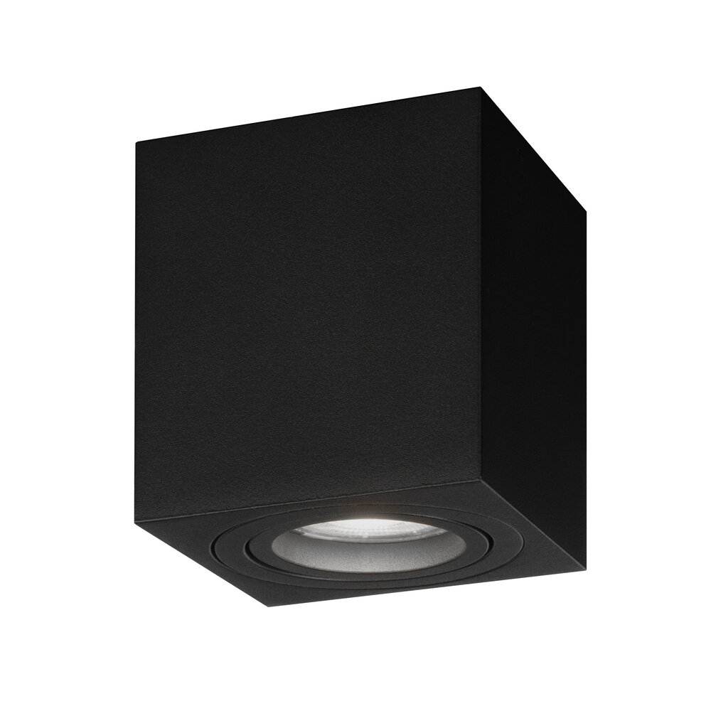 Ledvion Oprawa Sufitowa Natynkowa LED - Kwadratowy - Czarny - ściemniane - 5W - 6500K