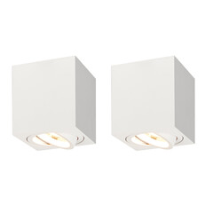 2x Oprawa Sufitowe Natynkowe LED - Kwadratowy - Biały - ściemniane - 5W - 2700K