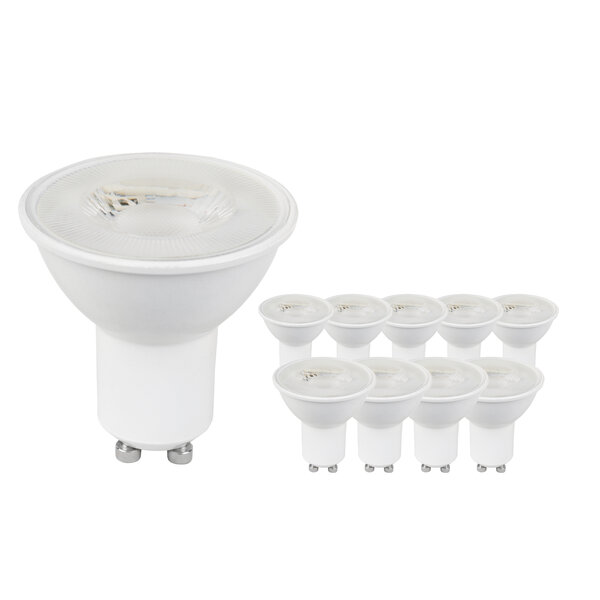 Ledvion 10x Żarówka LED GU10 - 4,5W - 2700K - 345 Lumenów - Pakiet Rabatowy