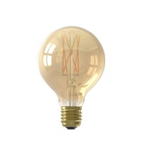 Calex Calex Globe Lampa LED Ciepła Ø80 - E27 - 250 Lm - Złota / Przezroczysta