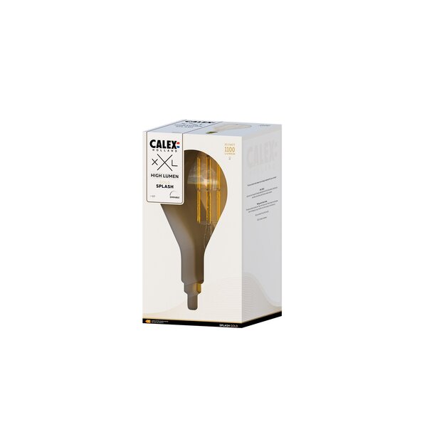 Calex Filament LED Calex Splash - E27 - 1100 Lm - Złoty