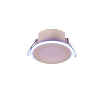 Trio Lighting Lampa Wpuszczana w Sufit LED Matowa Biała - 5W - 3000K - RGBWW - Odchylenia