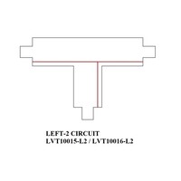 Ledvion Złącze 1-fazowe w kształcie litery T, czarne - lewe-2