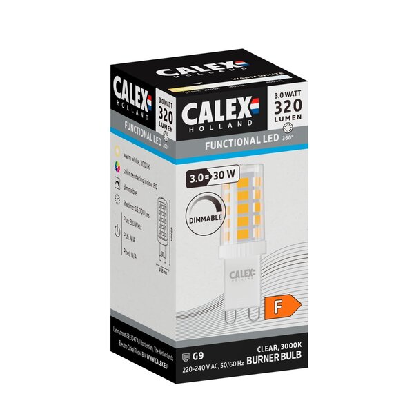 Calex Lampa wtykowa LED Calex Ø15 - G9 - 320 Lm