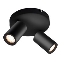 Ledvion Reflektory Sufitowe LED Czarne Duo - Ściemniane - 4,9W - RGB+CCT - Uchylne