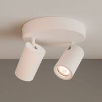 Ledvion Reflektory Sufitowe LED Białe Duo - Ściemniane - 3W - 2700K - Uchylne