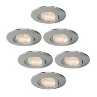 Ledvion 6x Lampy Wpuszczane w Sufit LED - IP65 - 3W - CCT - Ø86 mm