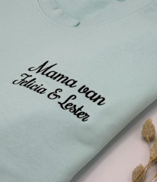 Studio Billie Trui/Hoodie Mama Met Namen Kindjes