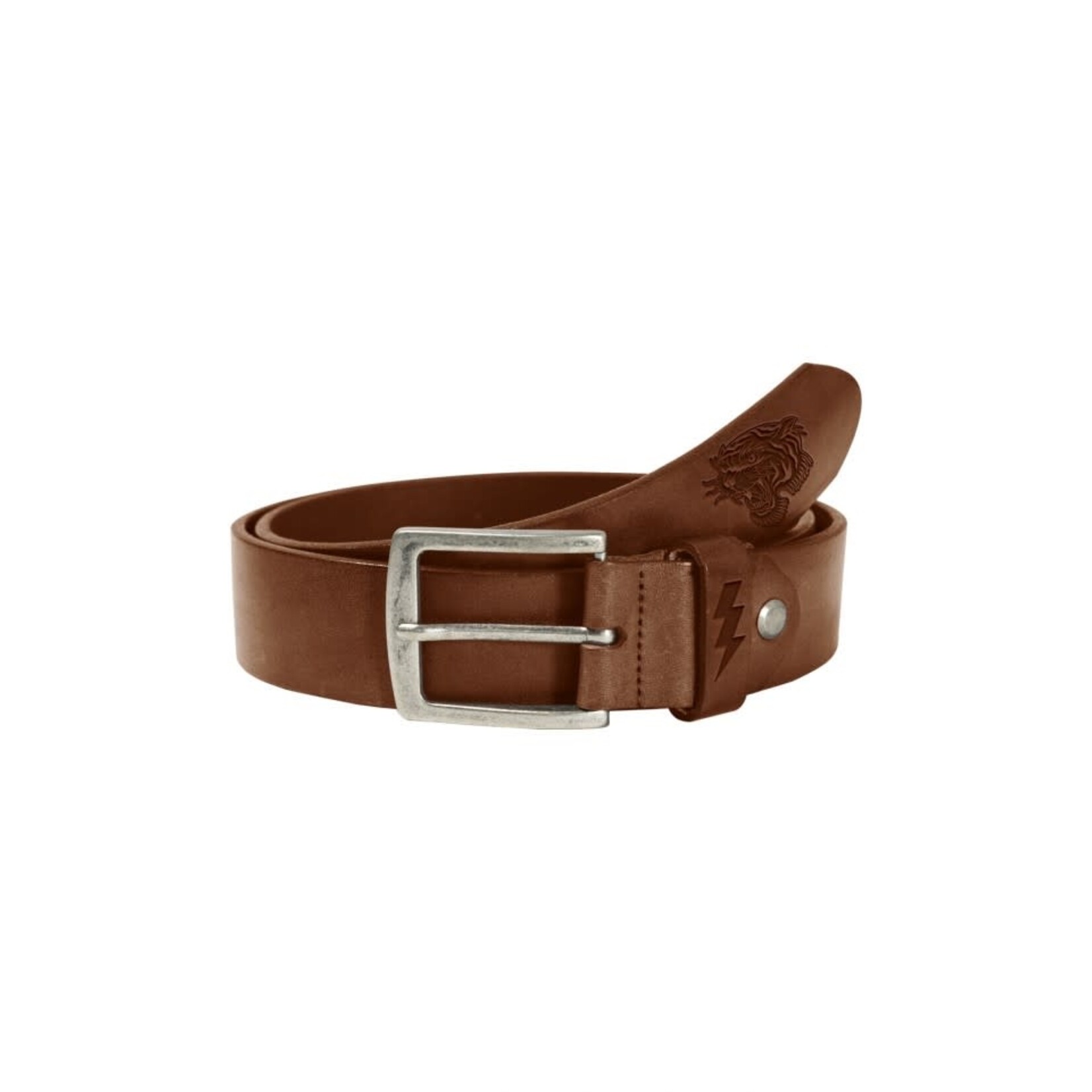 John Doe John Doe belt leather tiger dark.cognac