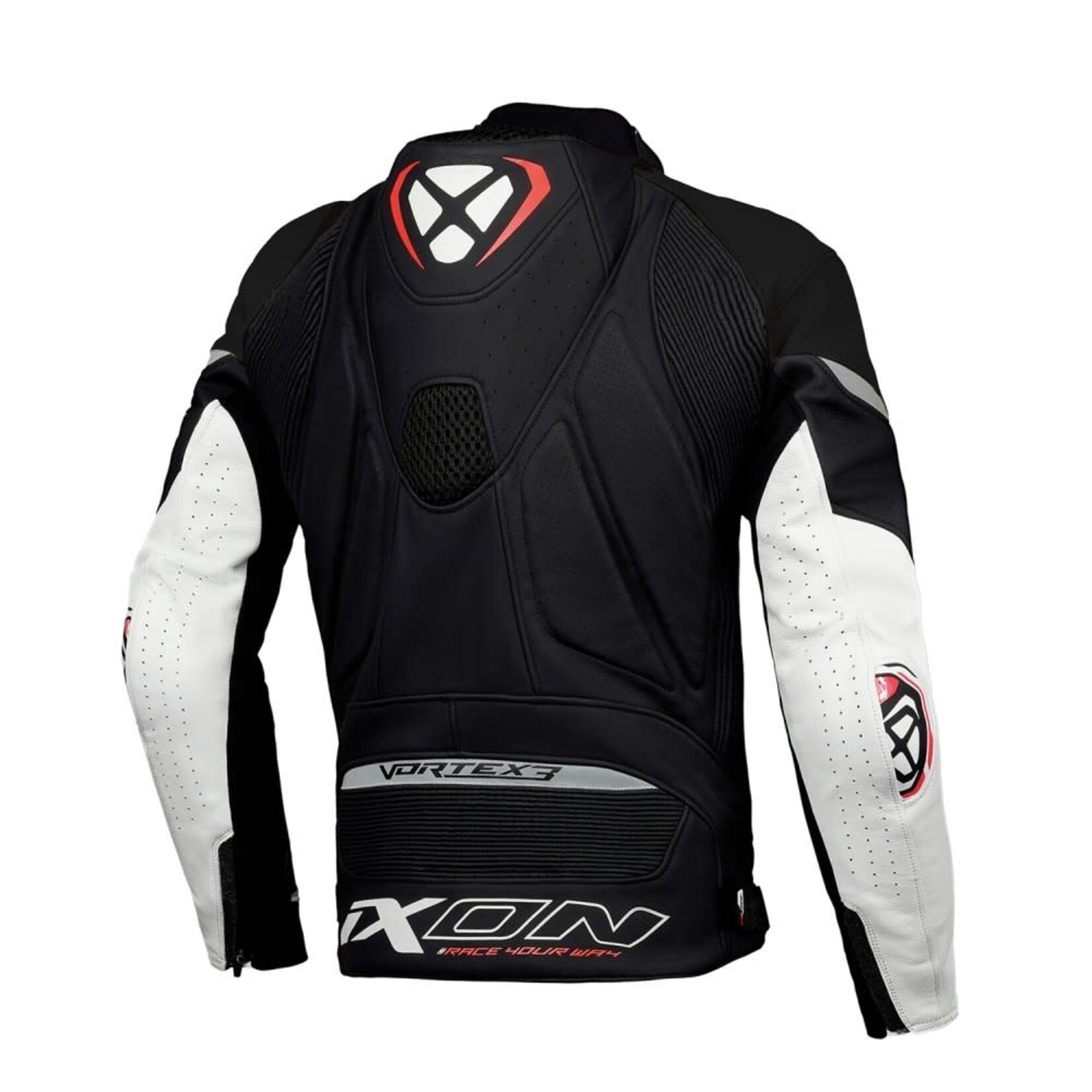 Ixon Ixon jacket leather vortex 3 black/white