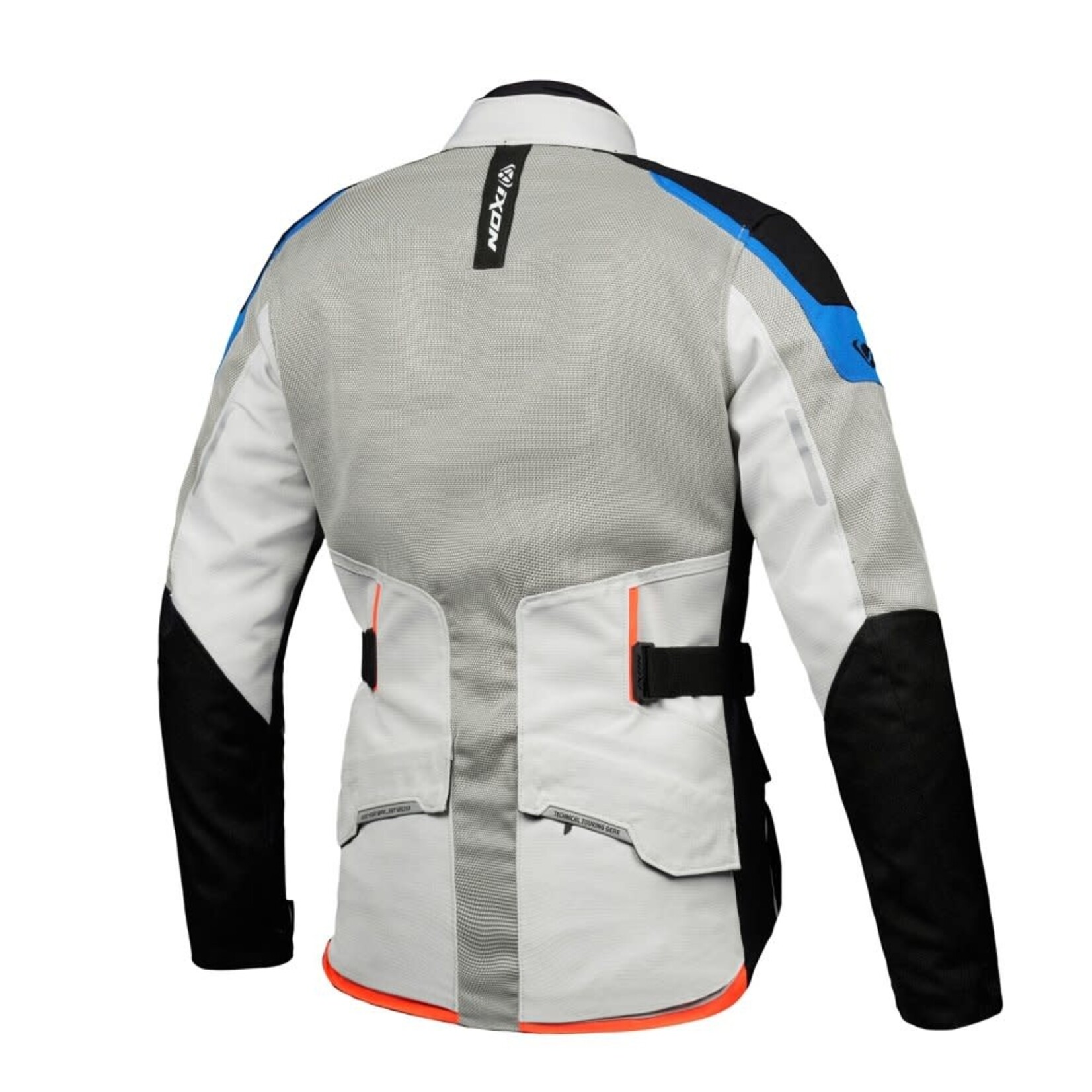 Ixon Ixon jacket textile m-njord light.grey/blue/red