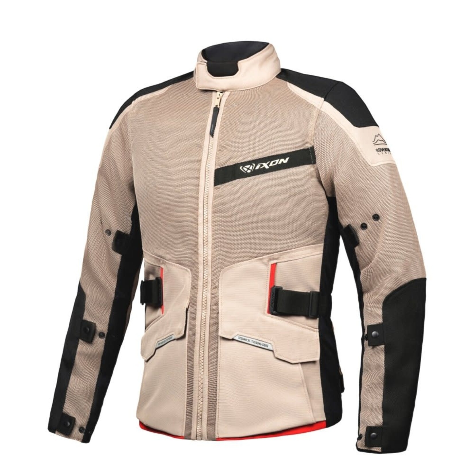 Ixon Ixon jacket textile m-njord sand/black/red