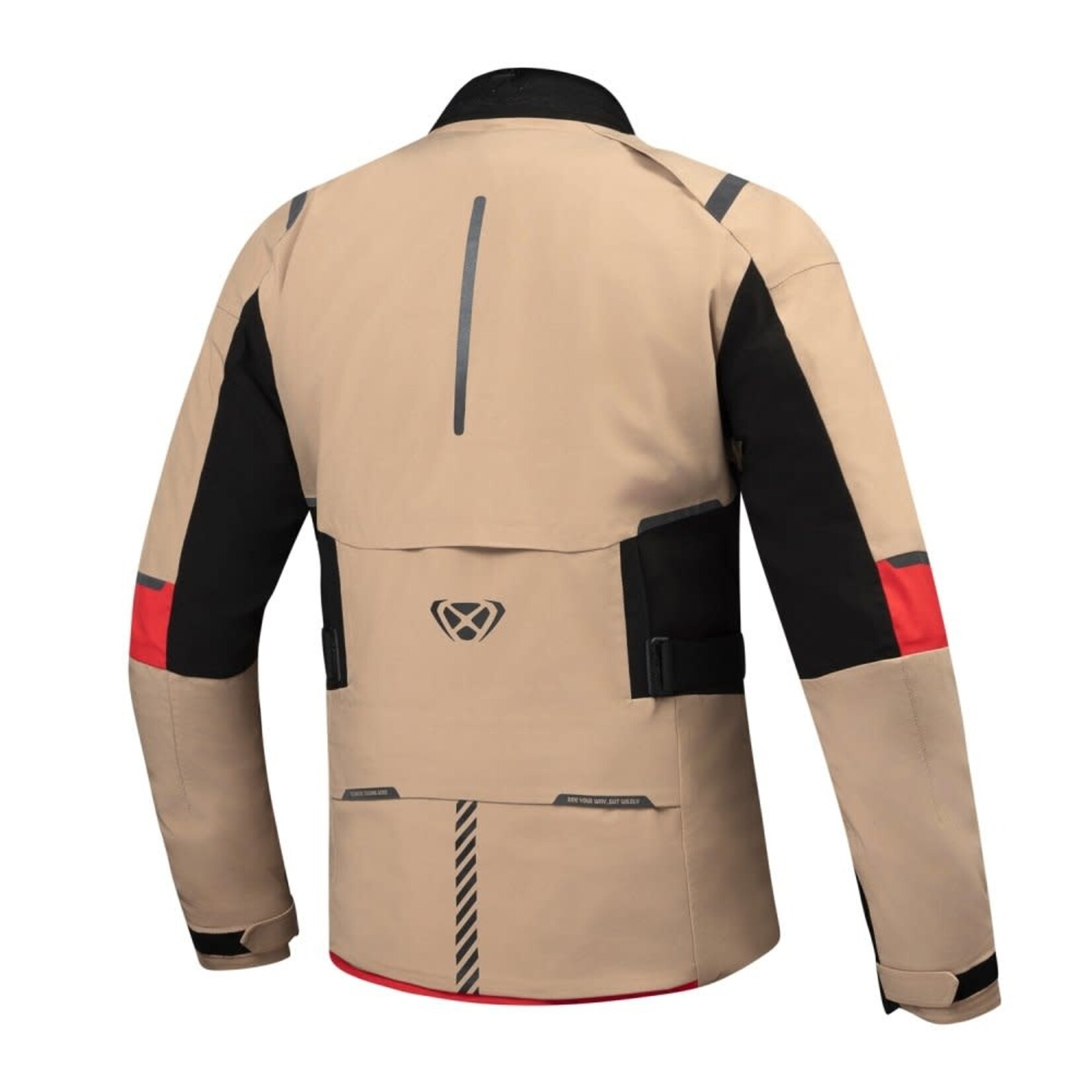 Ixon Ixon jacket textile m-skeid sand/black/red