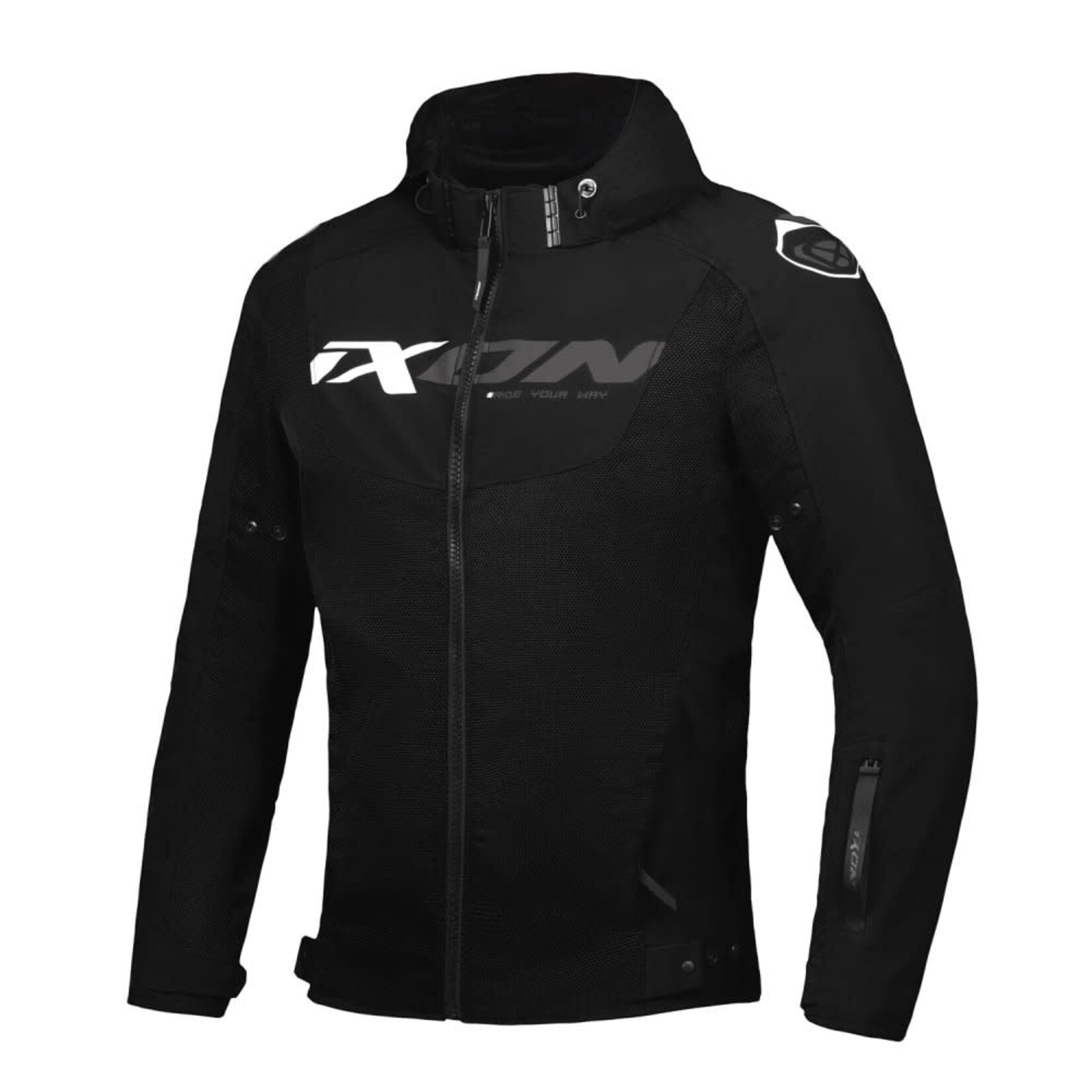 Ixon Ixon jacket textile fierce black/grey/white