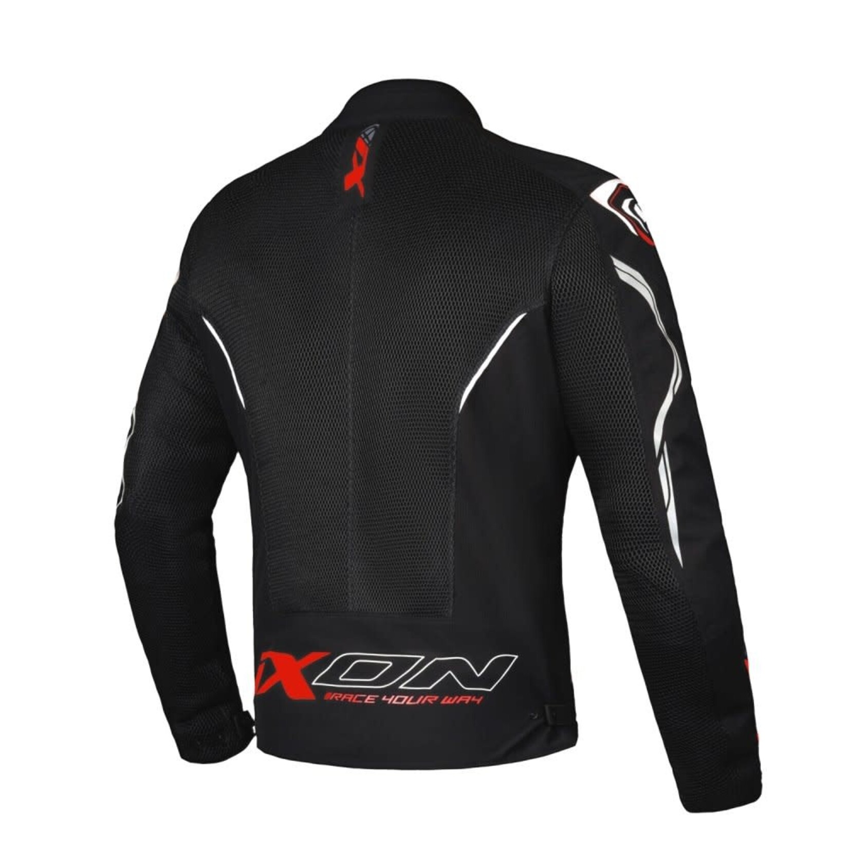 Ixon Ixon jacket textile flicker black/white/red