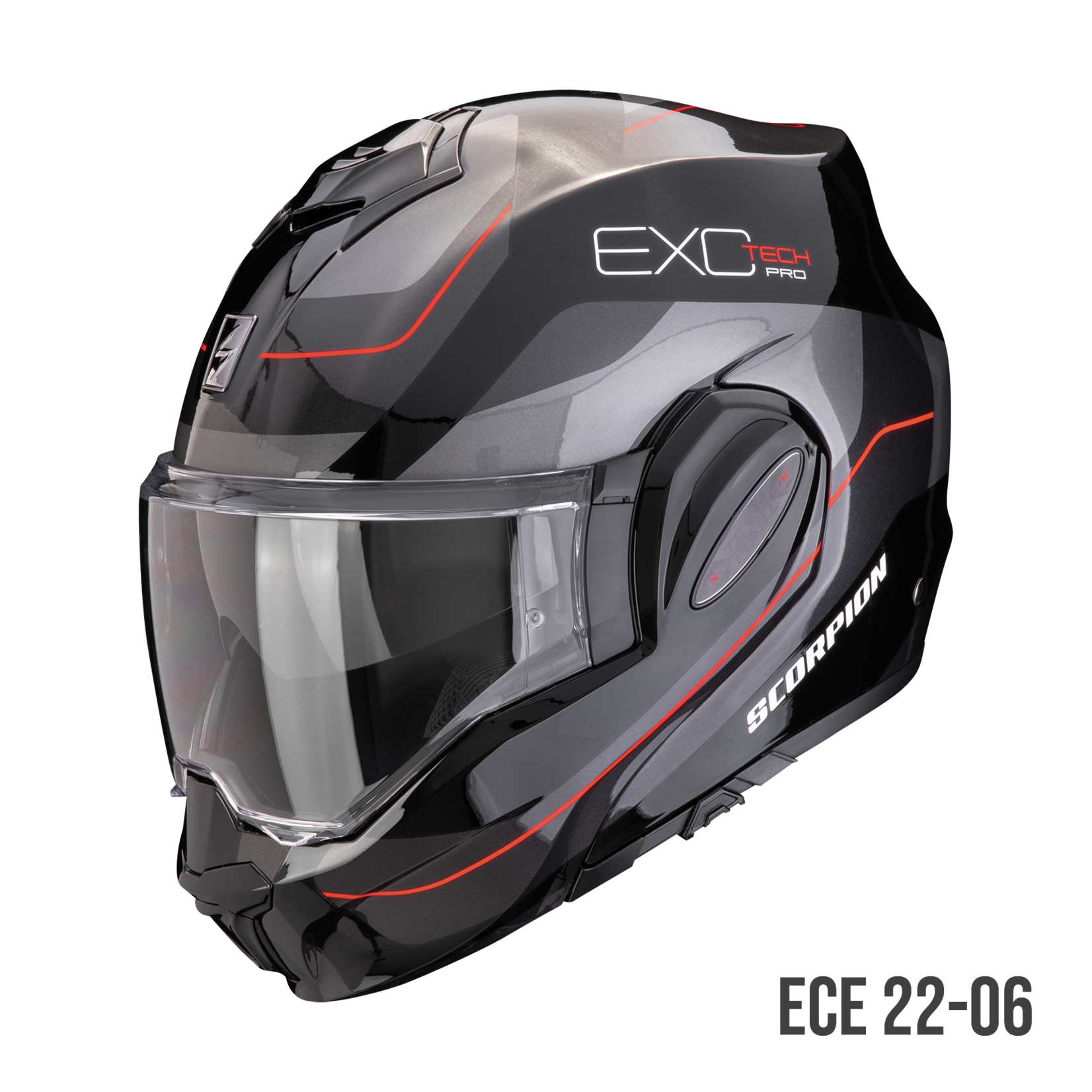 Scorpion Scorpion helmet EXO-TECH EVO PRO COMMUTA black/silver/red