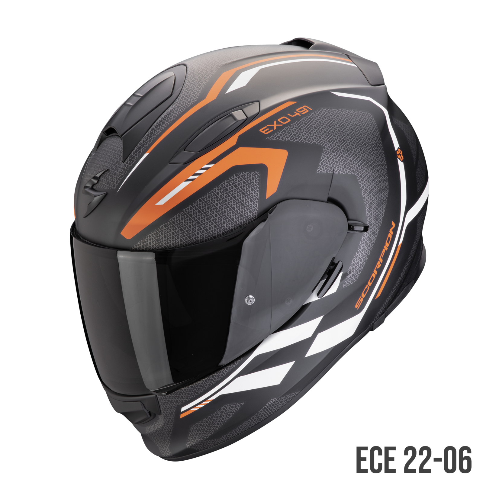 Scorpion Scorpion helmet EXO-491 KRIPTA black.mat/orange/white