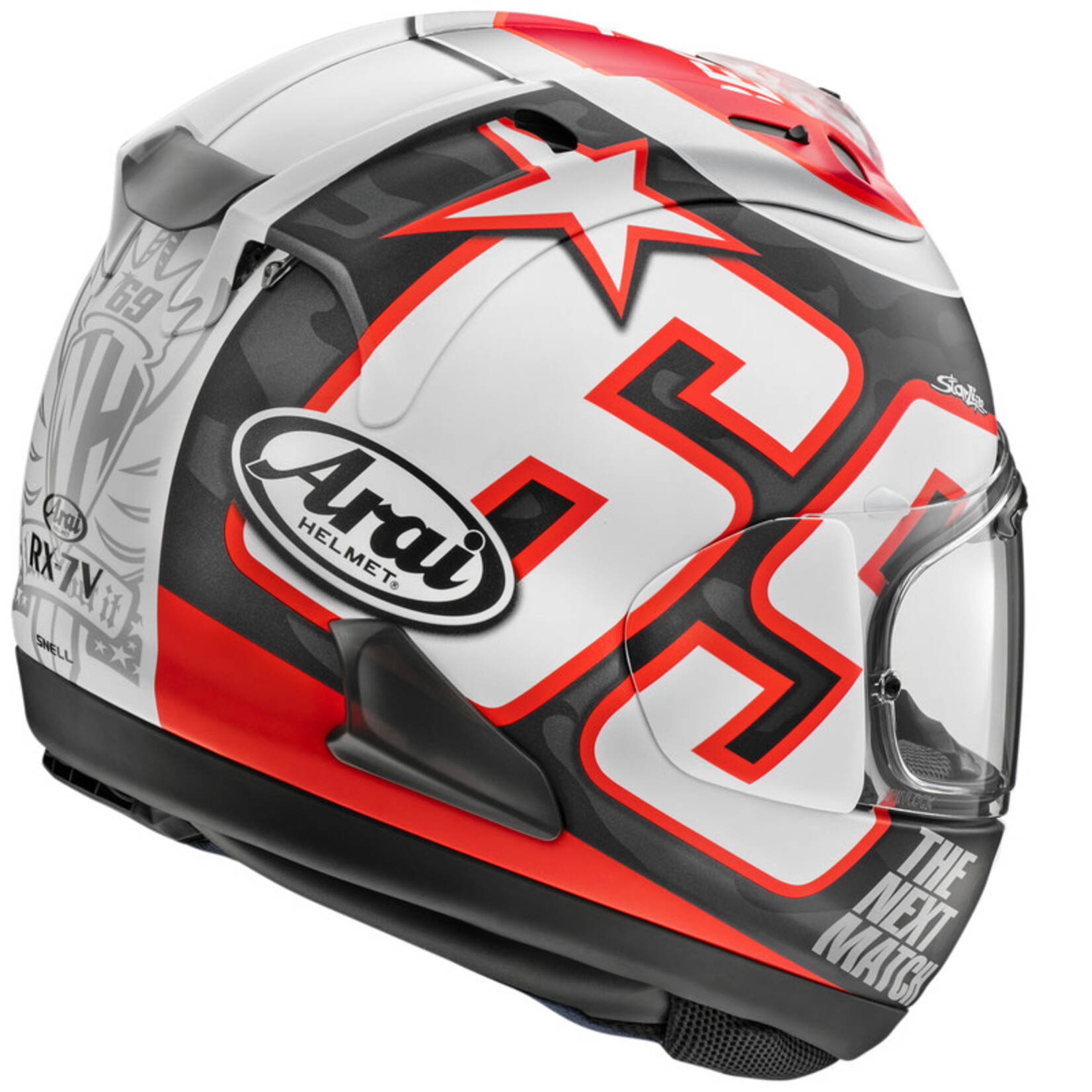 Arai Arai helmet RX-7V evo hayden reset black/white/red