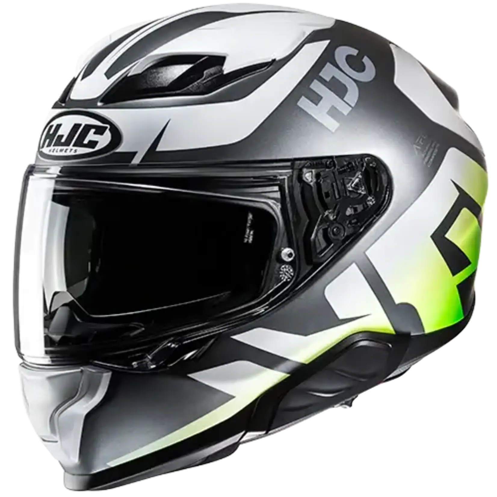 HJC HJC helmet F71 Bard mat.white/grey/yellow
