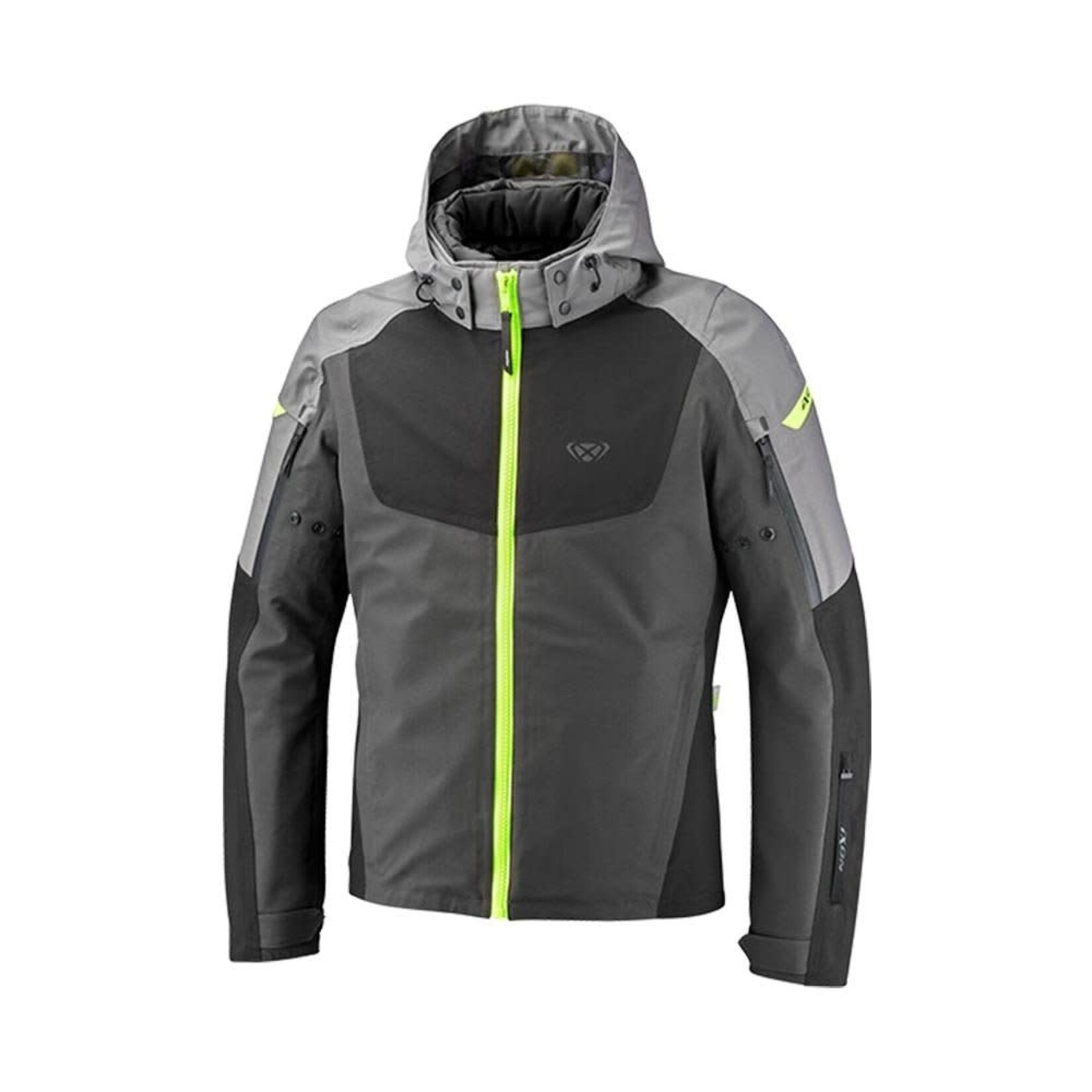 Ixon Ixon jacket textile burning grey/black/fluo yellow