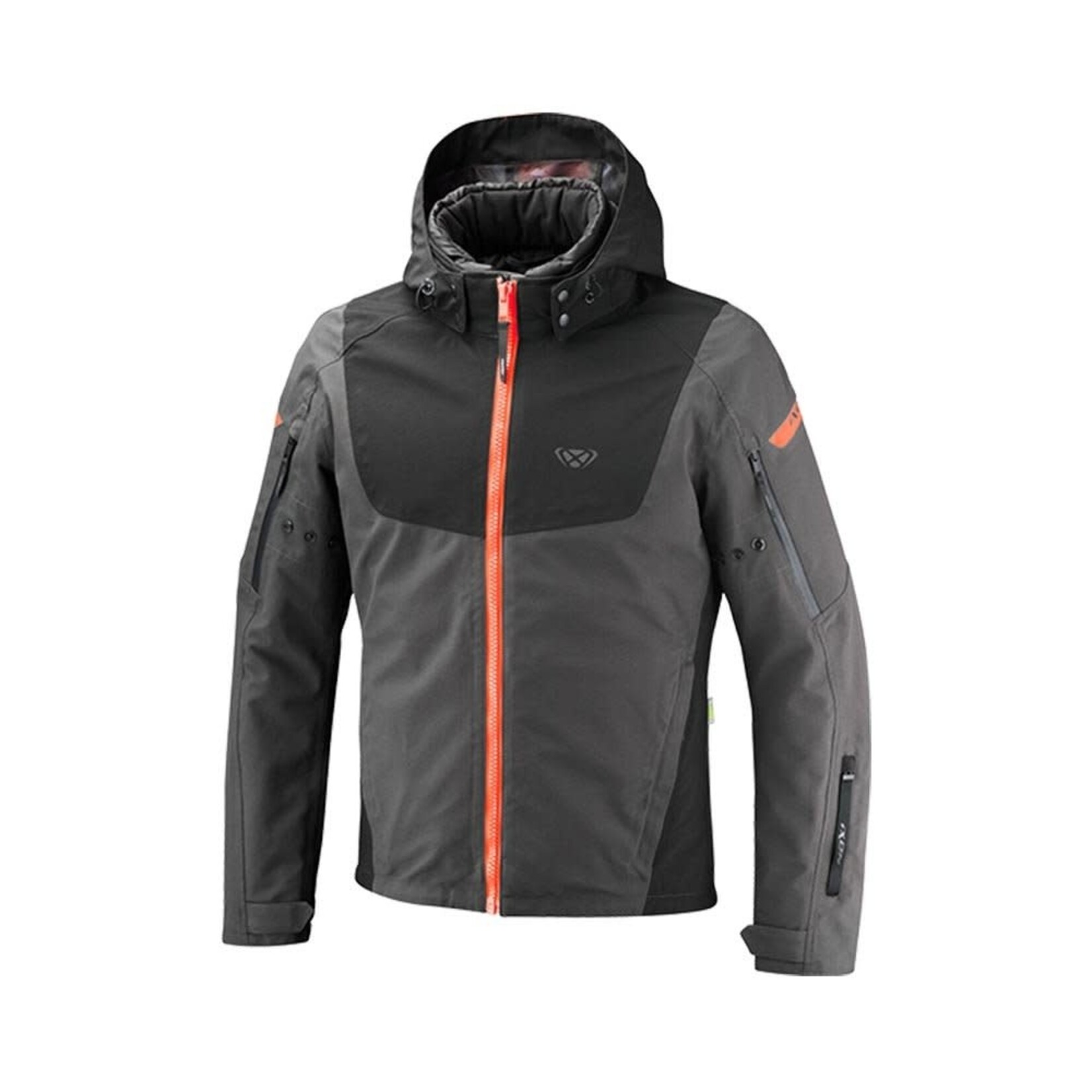 Ixon Ixon jacket textile burning anthracite/black/fluo red